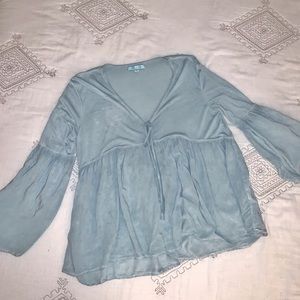 Boho Seafoam Flowy blouse